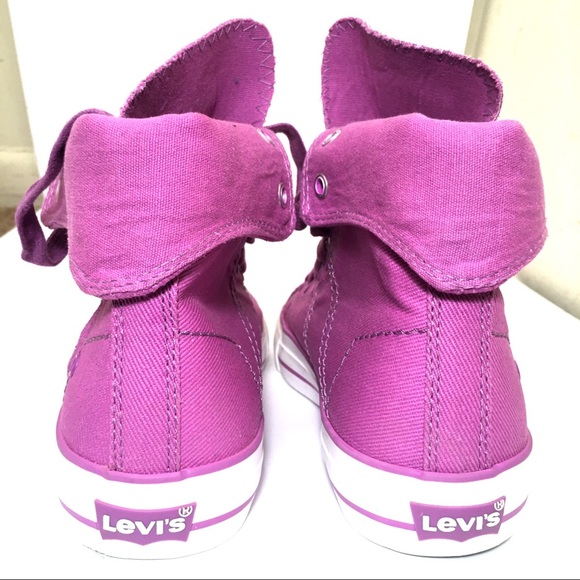 Shoes | Levis Purple Denim High Tops 